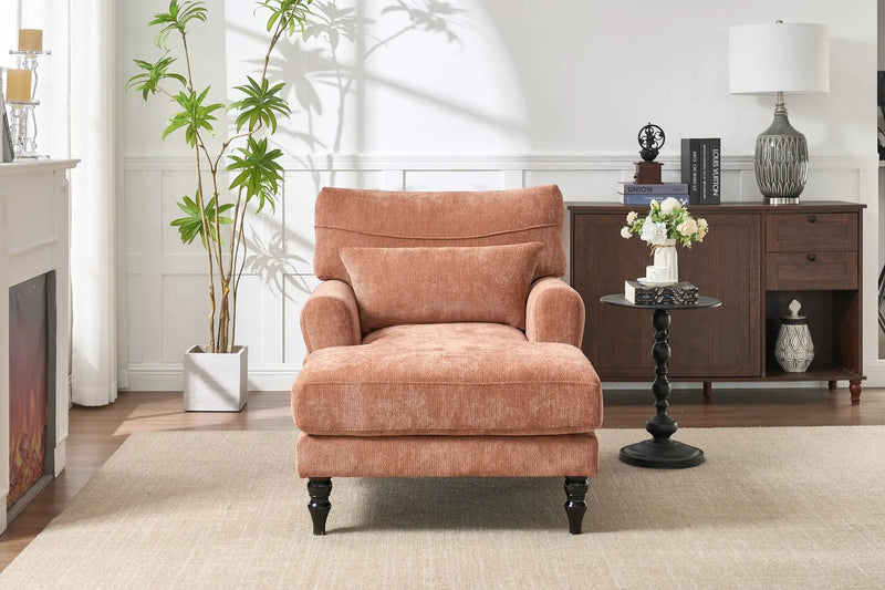 Modern Chaise Lounge Upholstered Indoor Recliner Sofa by HouseOfZazla