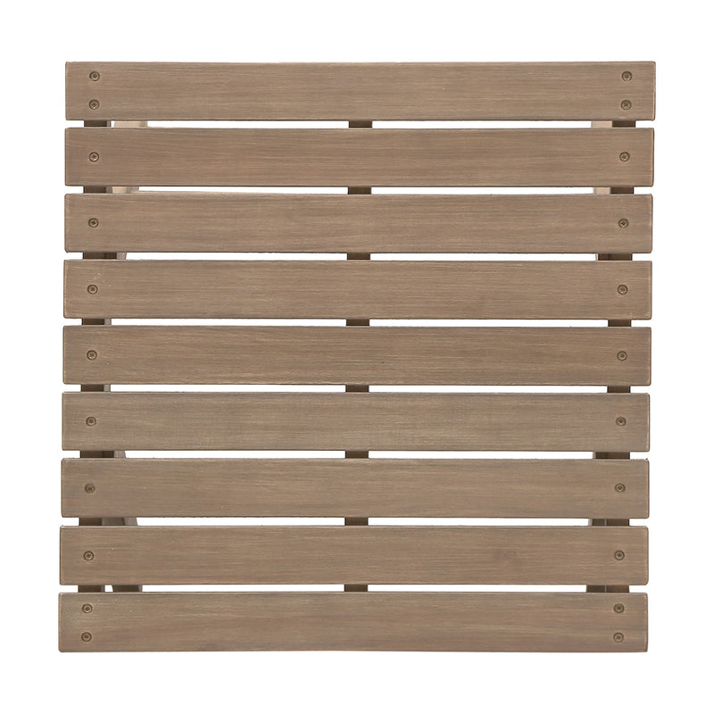 Sedona Outdoor Side Table With Open Slat Design by HouseOfZazla