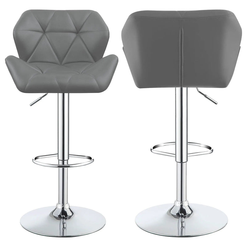 Adjustable Bar Stool With Height-Adjustable Base (Set of 2) by HouseOfZazla