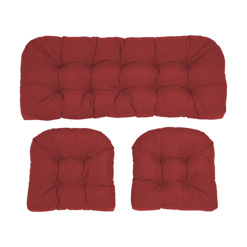 Wicker Chair Cushions Set of 3 by HouseOfZazla