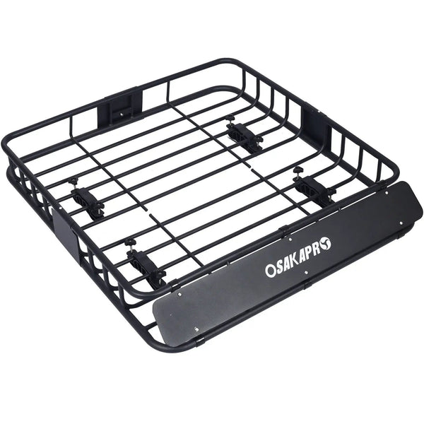 Motoring Rooftop Cargo Carrier Basket Steel Universal Fit Roof Rack