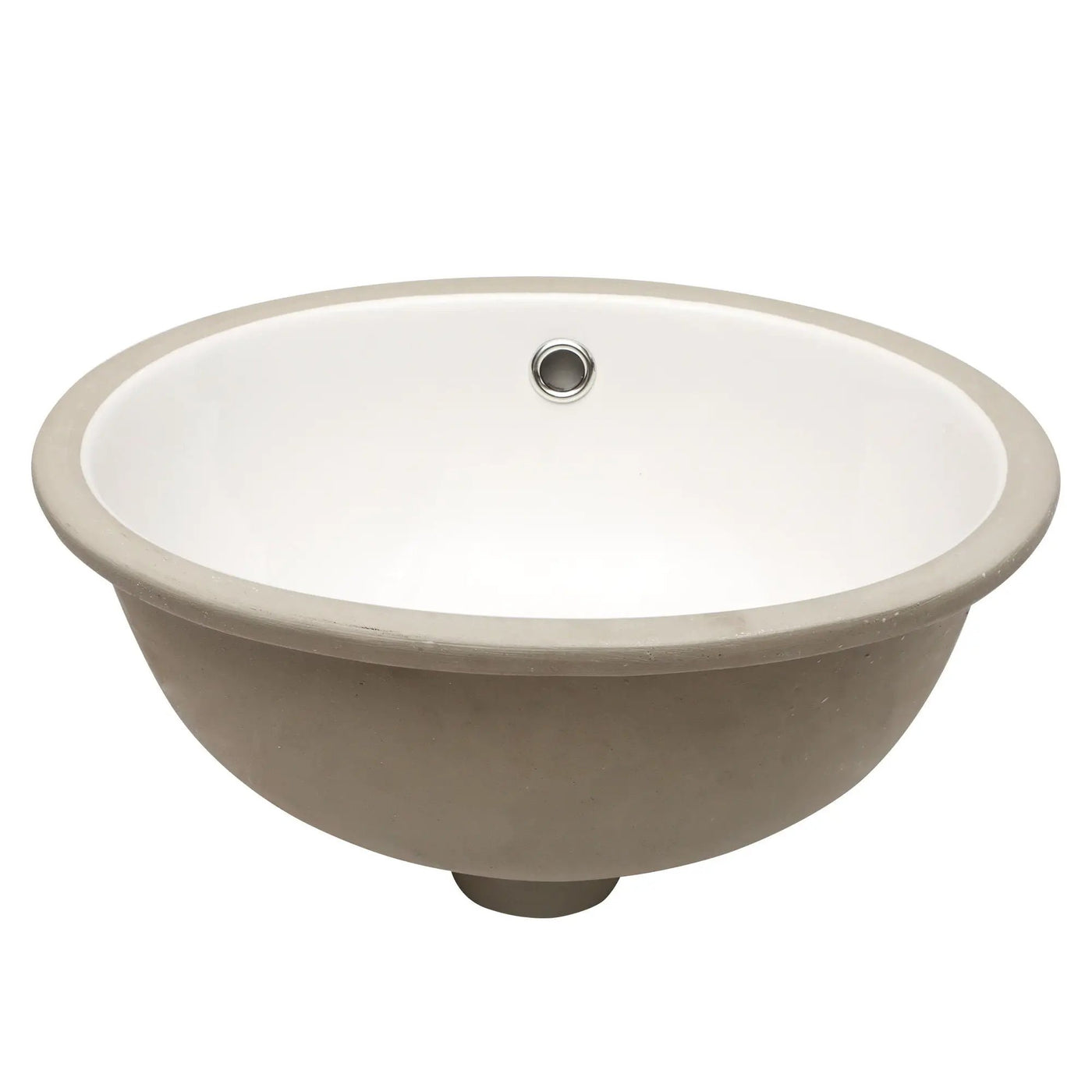 Elegant Ceramic Oval Undermount Bathroom Sink With Overflow by HouseOfZazla