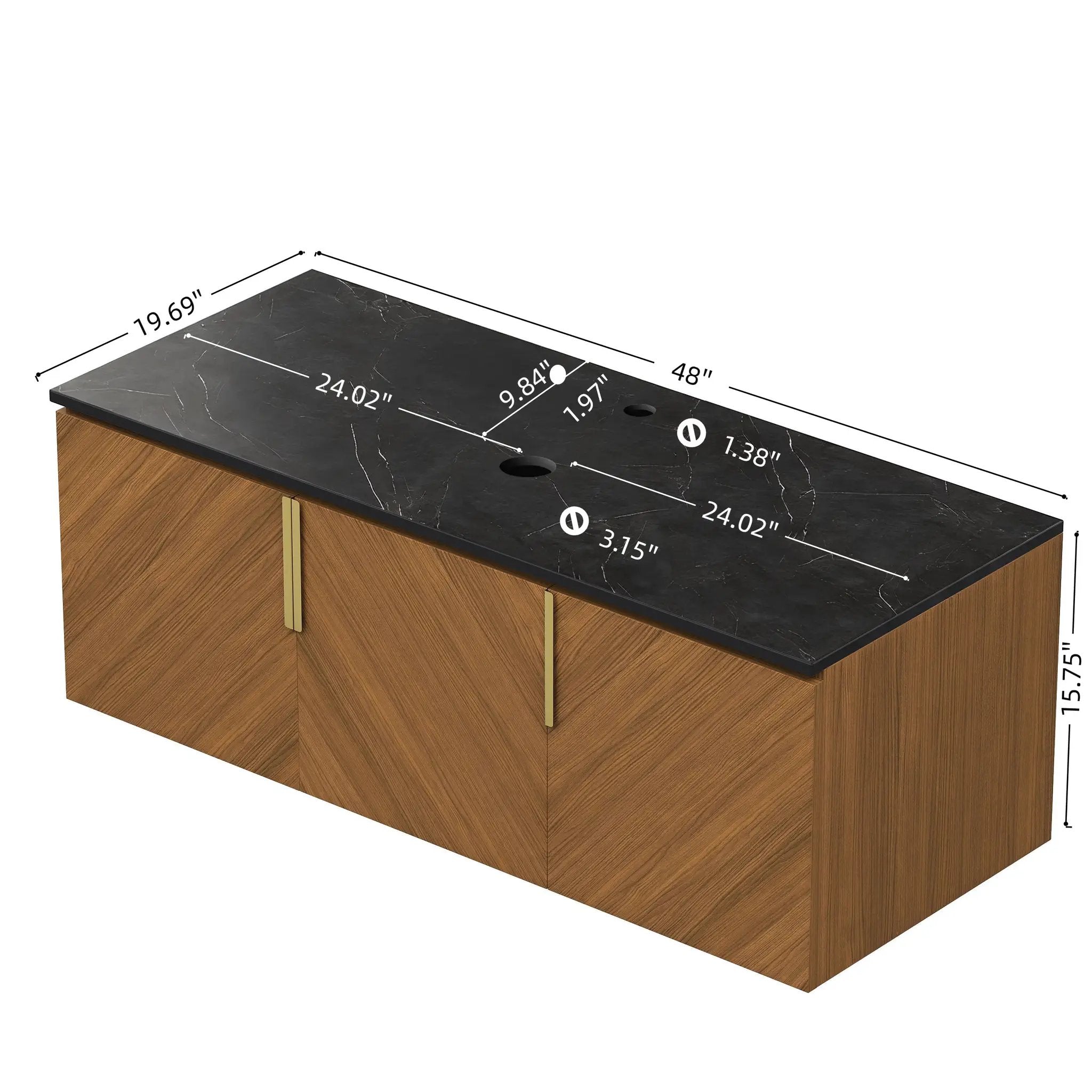 48" ARAI Bathroom Vanity by HouseOfZazla