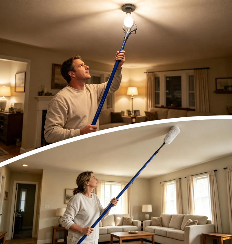 Bulb Changer Kit with 11 FT Pole by HouseOfZazla