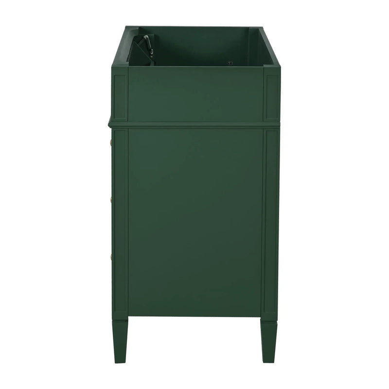 Bathroom Vanity With 2 Drawers And Tip-Out Drawer, Storage Cabinet by Unique Piece Furniture