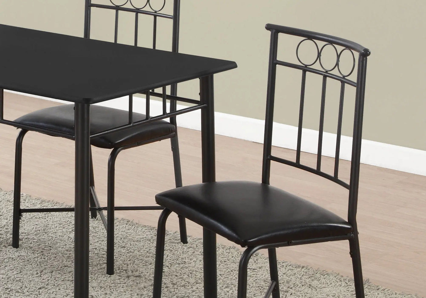 5 Pieces Dining Table Set, Small, Rectangular by HouseOfZazla
