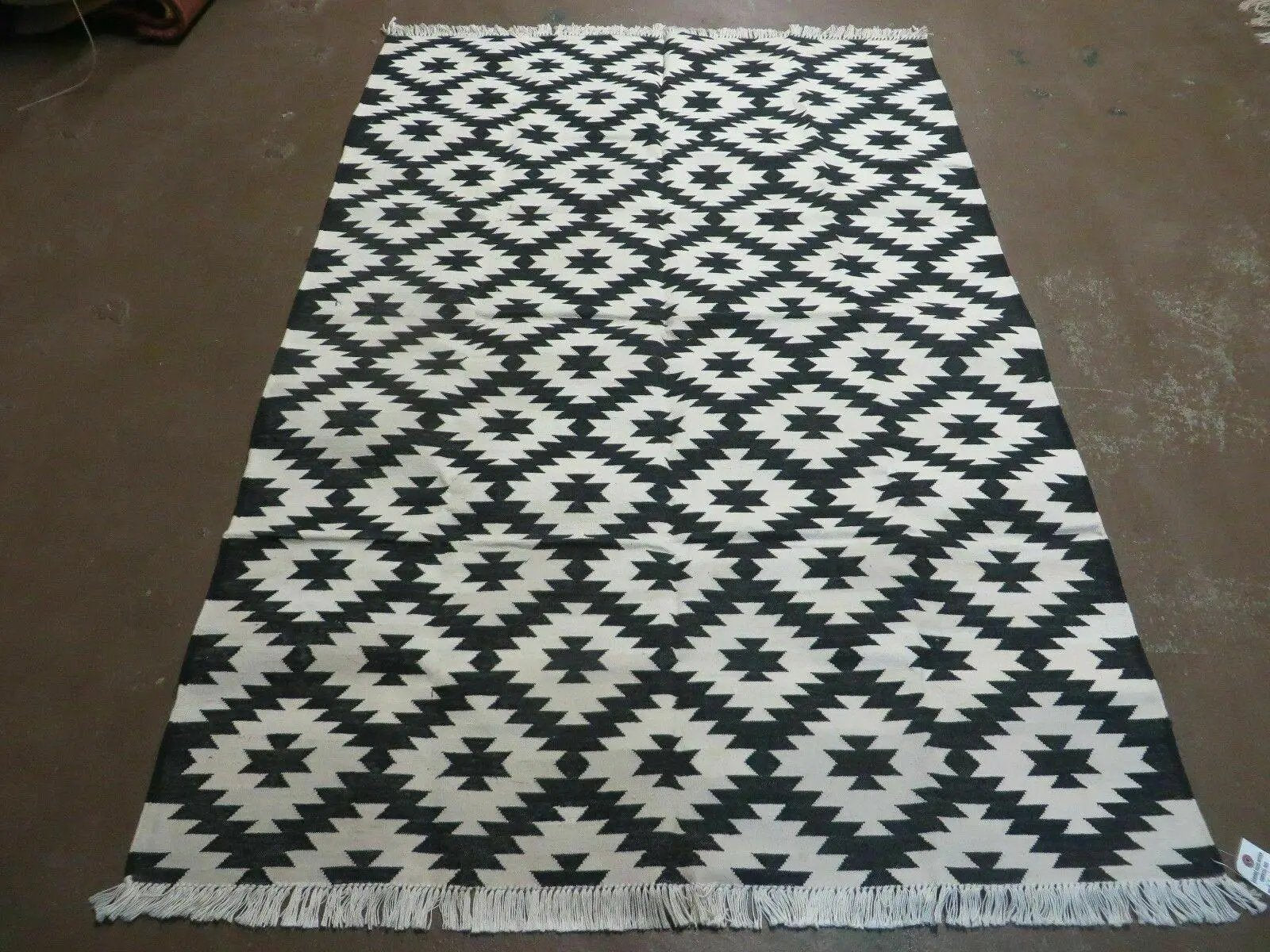 4' X 6' Hand Woven Wool Rug Contemporary Kilim Dhurrie Modern Oriental Area Rug by Jewel Rugs