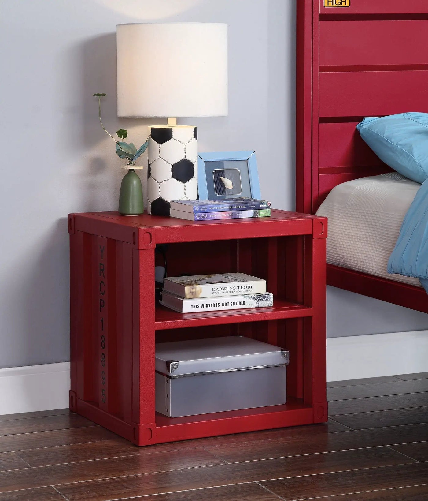 Cargo Nightstand With USB by HouseOfZazla