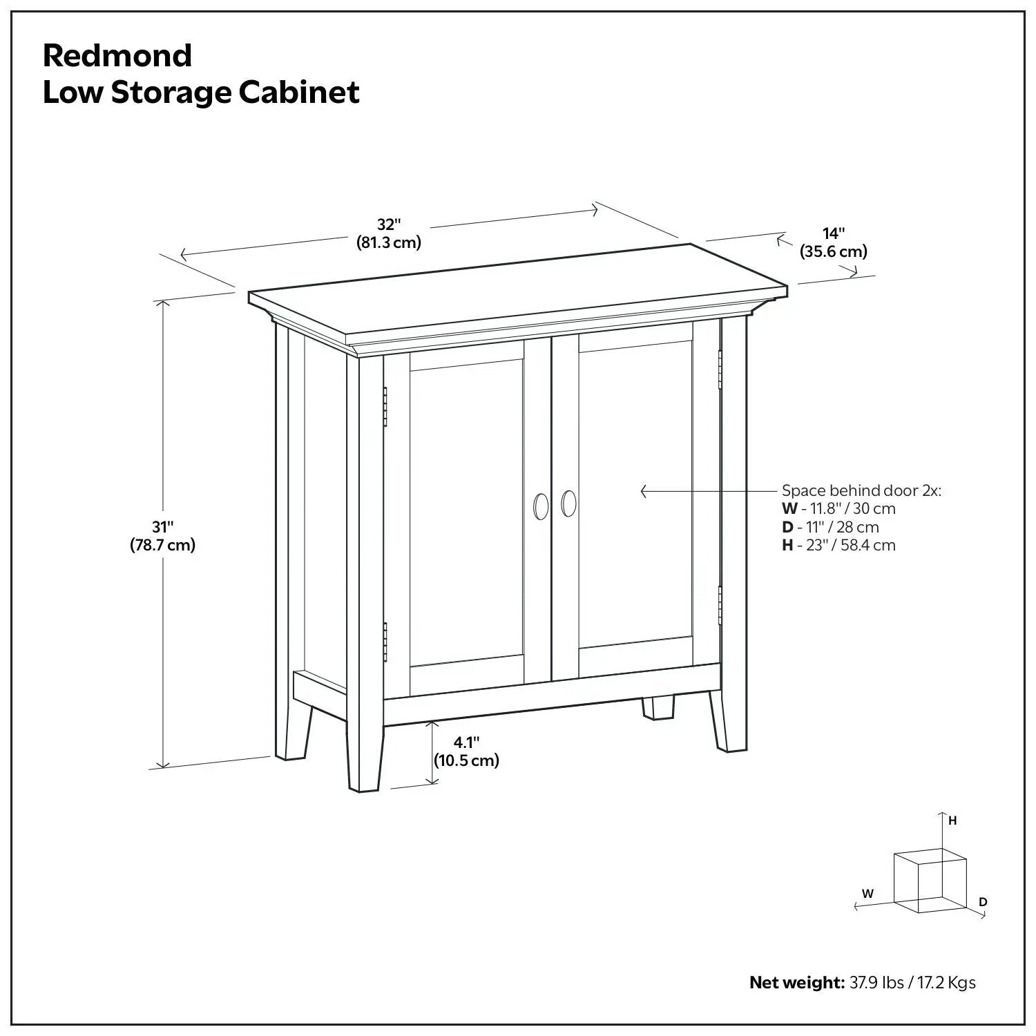 Redmond - Handcrafted Low Storage Cabinet by Unique Piece Furniture