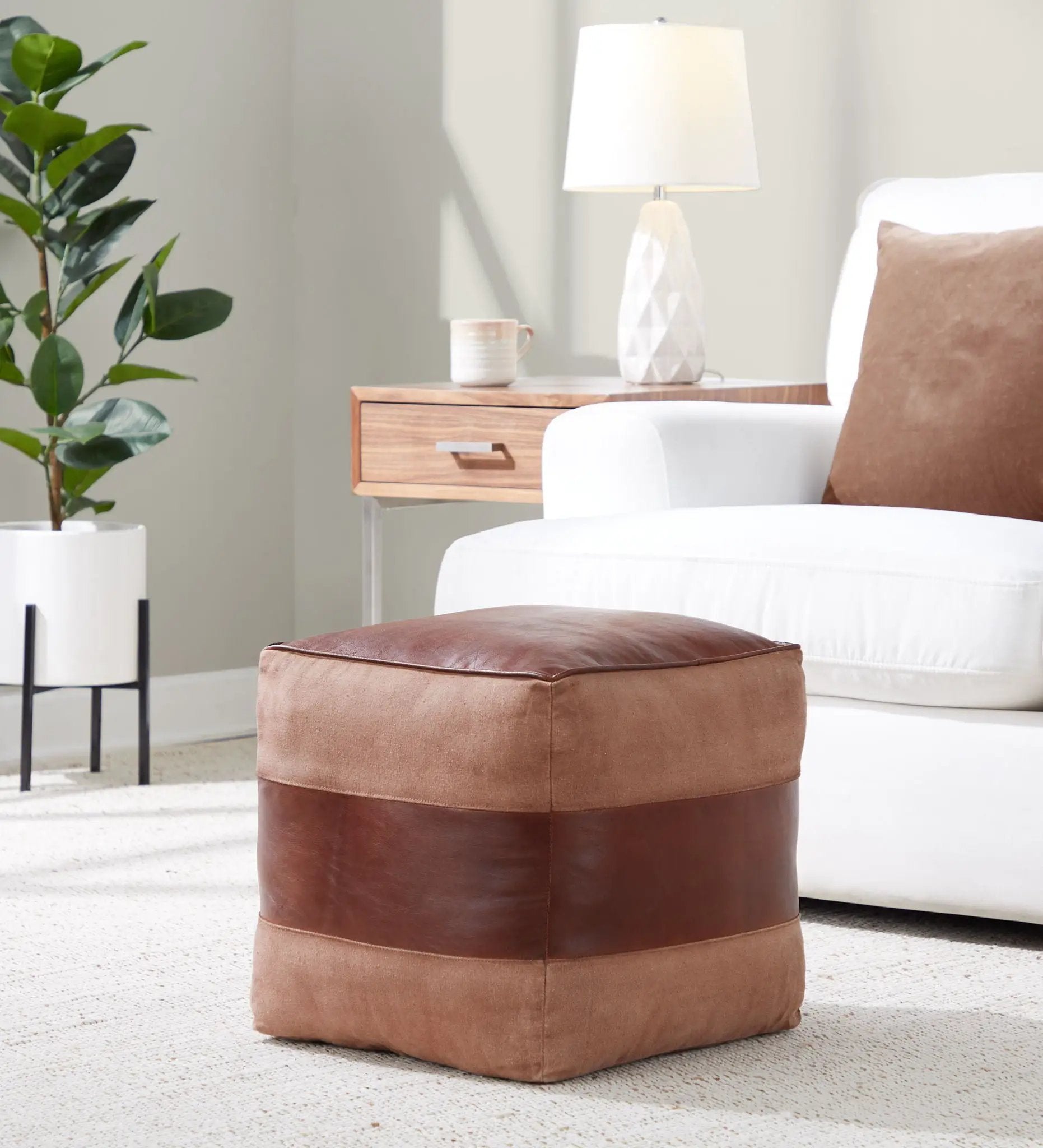 Cobbler - Industrial Pouf by Unique Piece Furniture