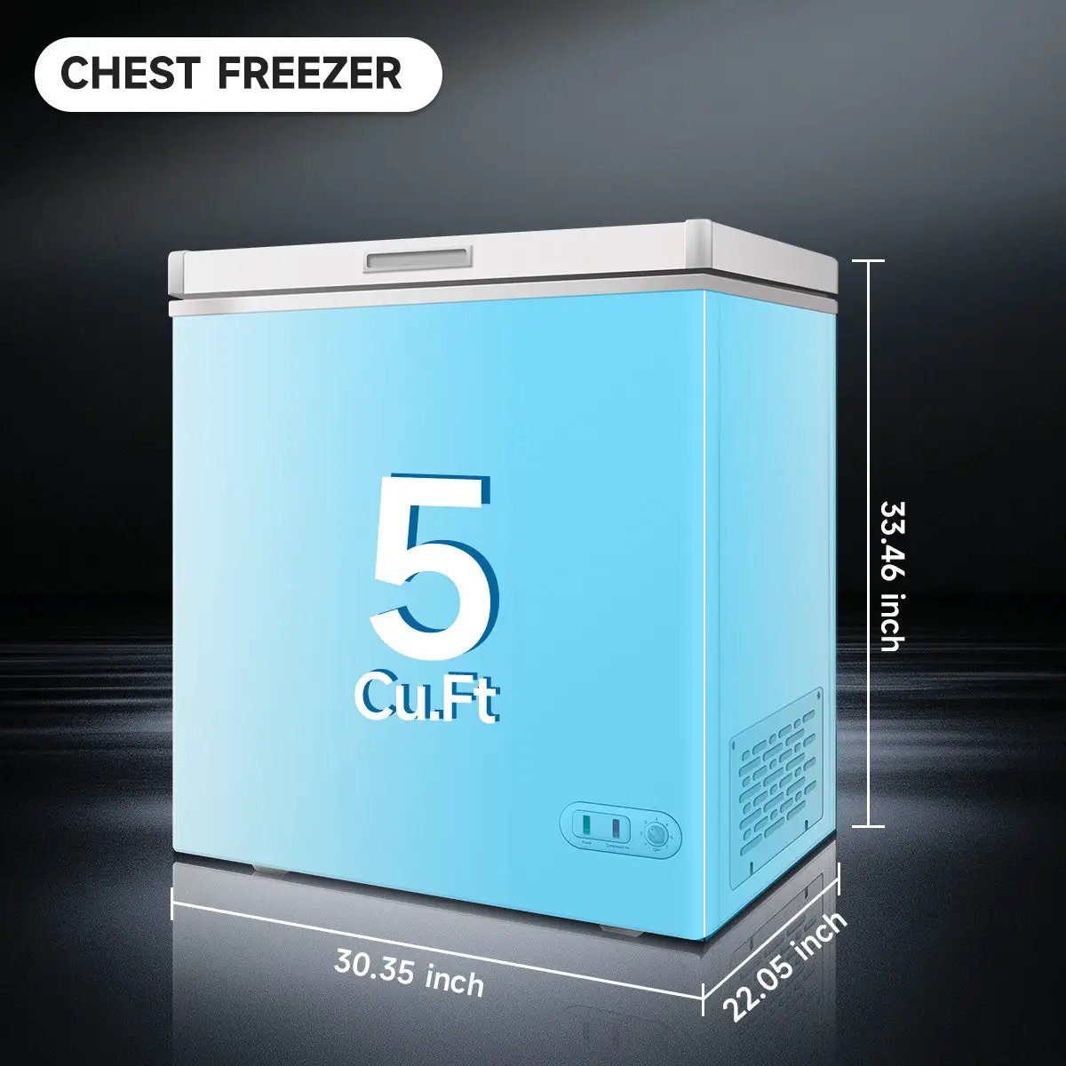 ORIKOOL 5.0 Cu.ft Chest Freezer by HouseOfZazla