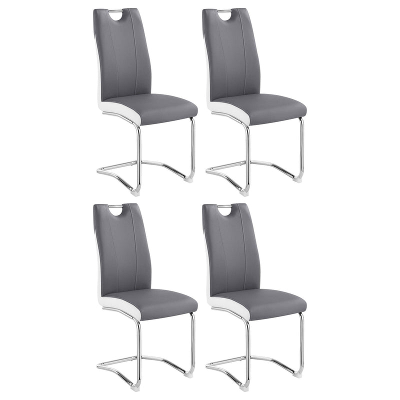 Jernigan - Upholstered Dining Side Chair (Set of 4) - Gray by HouseOfZazla