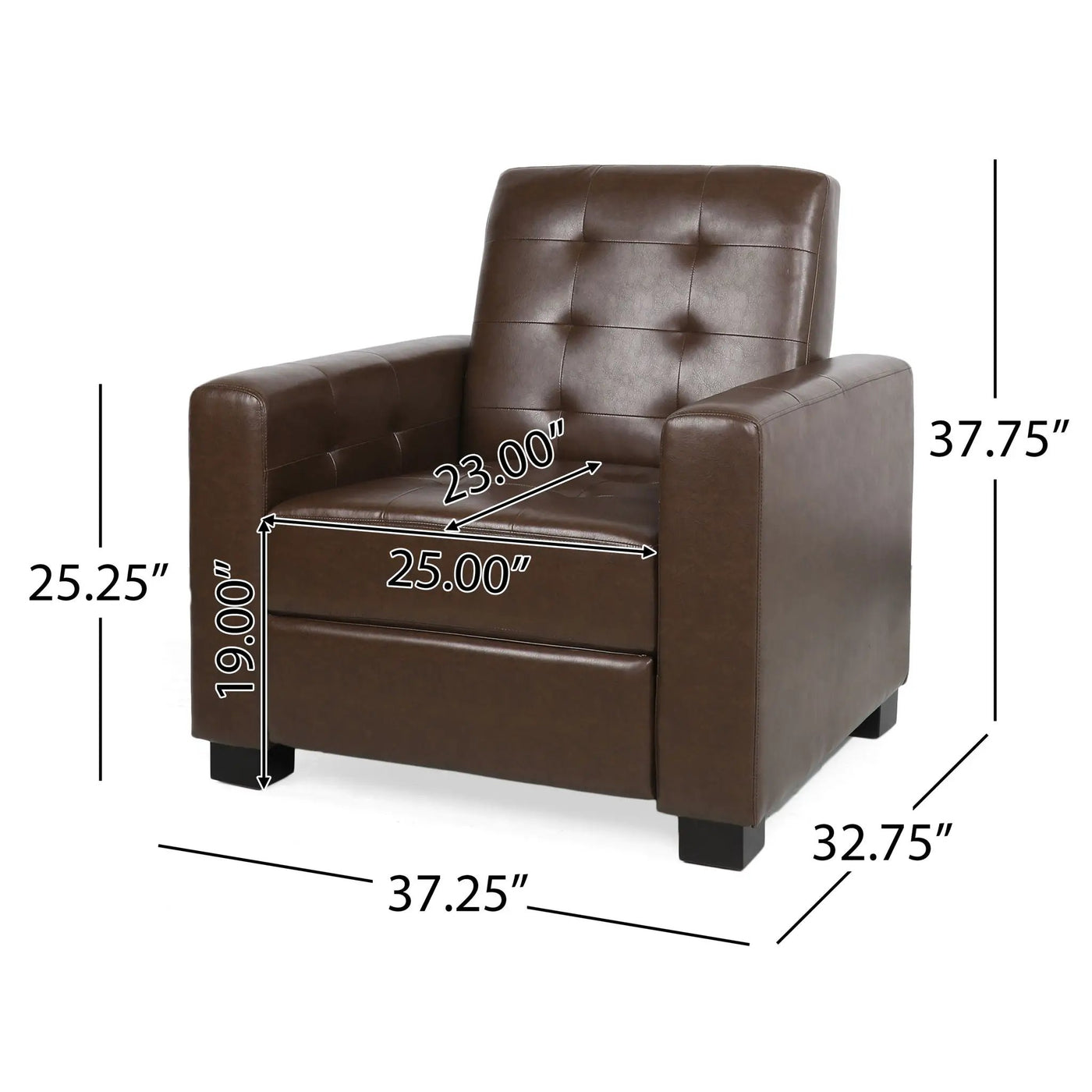 Langseth - Contemporary Tufted Pushback Recliner by Unique Piece Furniture