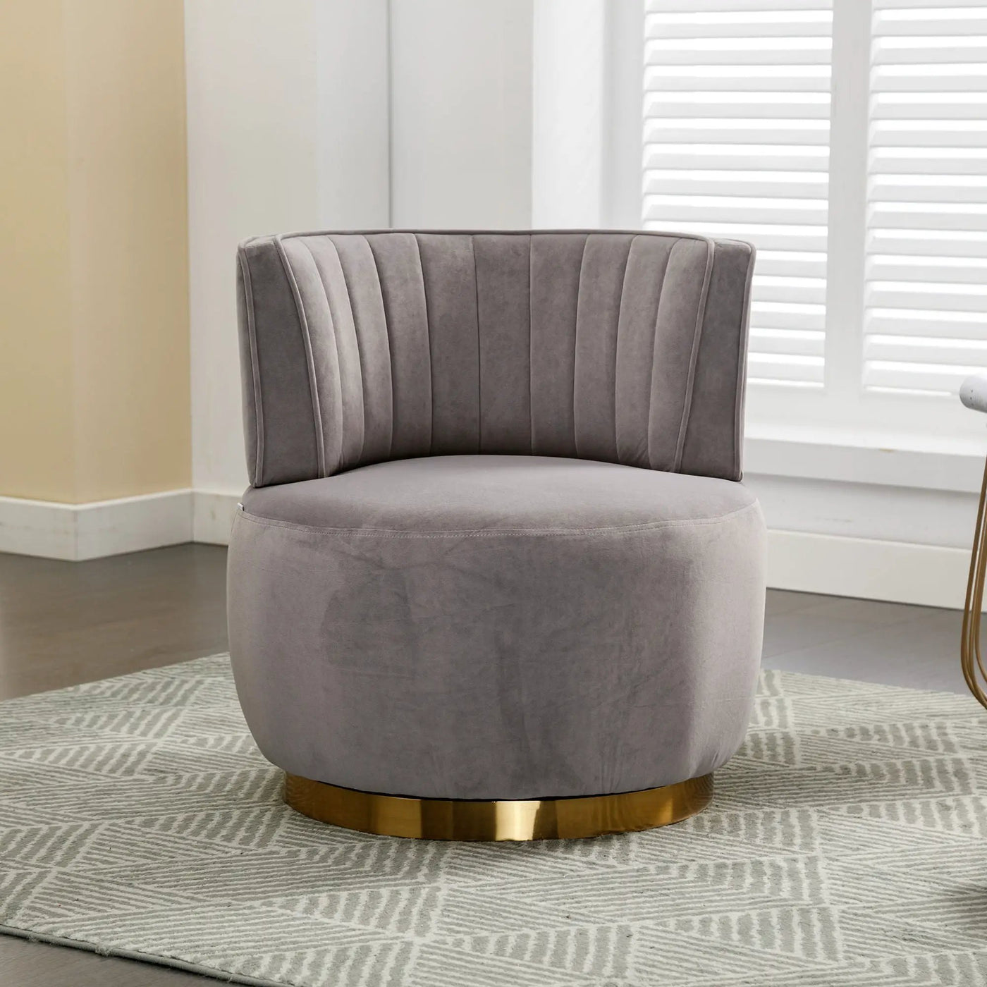 360 Degree Swivel Cuddle Barrel Accent Sofa Chair by HouseOfZazla
