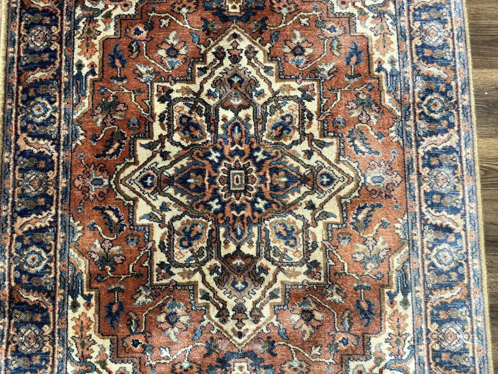 Karastan Rug 4x6, Vintage Karastan #744 Antique Serapi Pattern, Wool Pile, Original 700 Series Karastan Carpet by Jewel Rugs