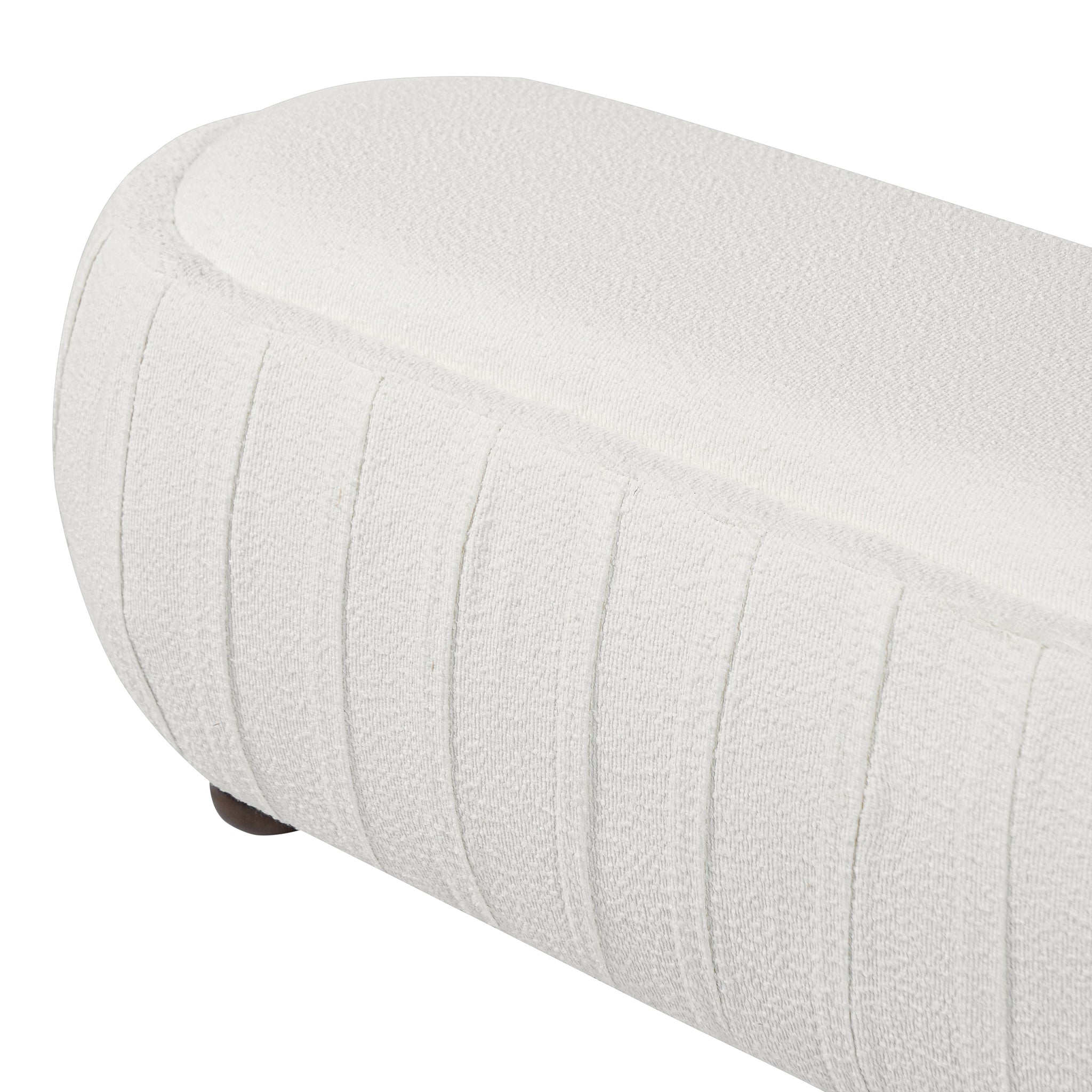 Upholstered Ottoman, Oval Shape by HouseOfZazla