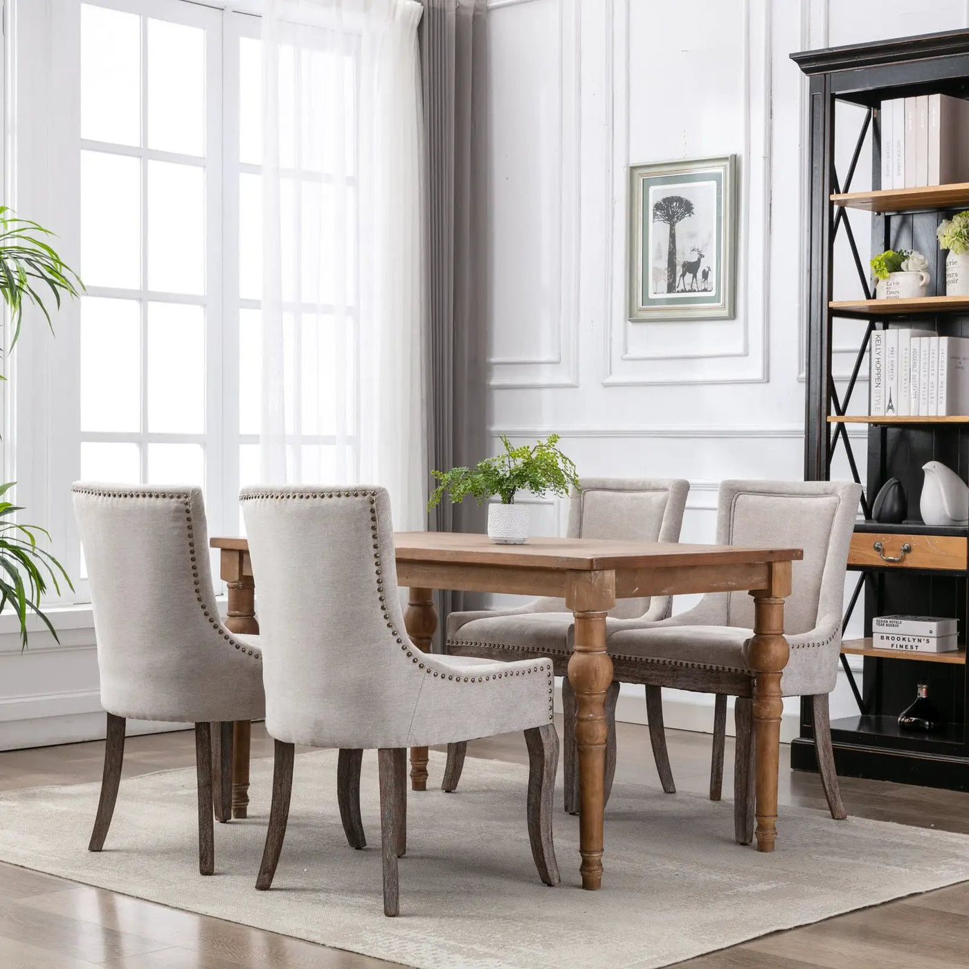 Ultra - Side Dining Chair, Nail Head (Set of 2) by HouseOfZazla