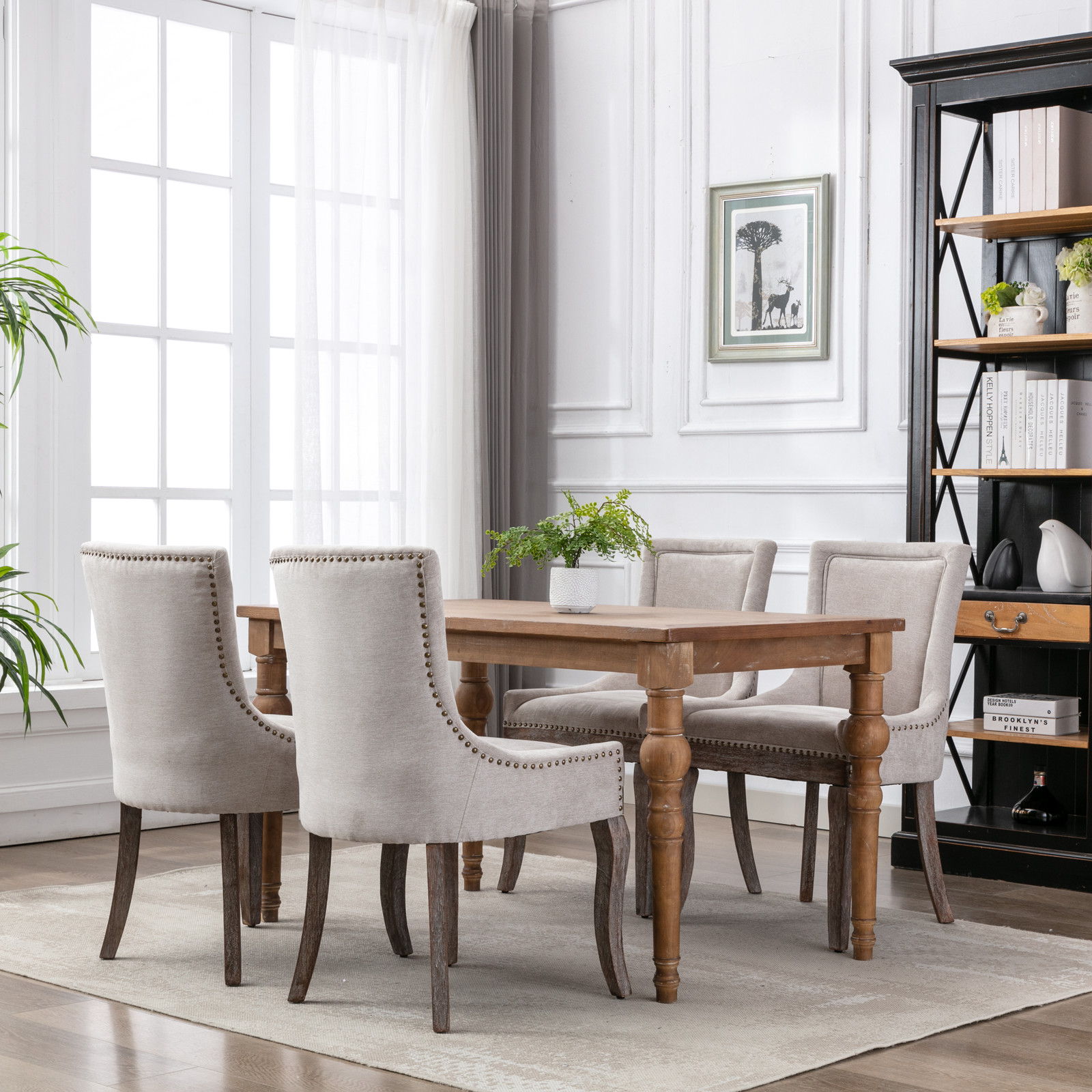Ultra - Side Dining Chair, Nail Head (Set of 2) by HouseOfZazla