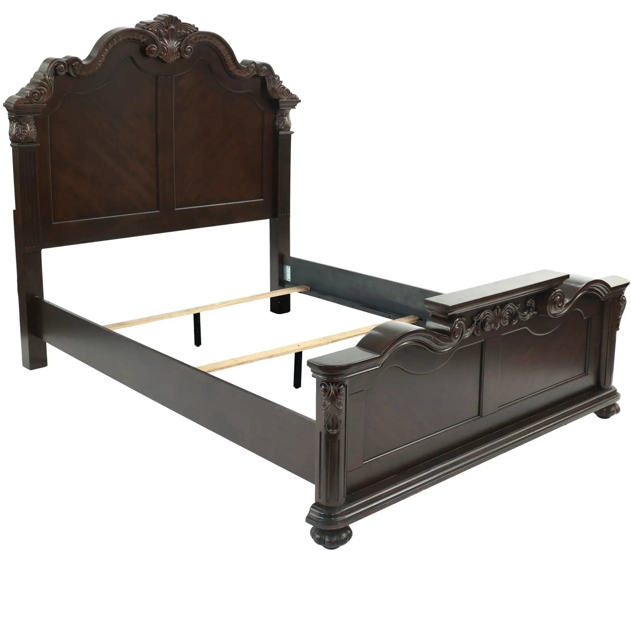 3 Piece Bedroom Set, Majestic Formal Bed With 2 Nightstands by HouseOfZazla