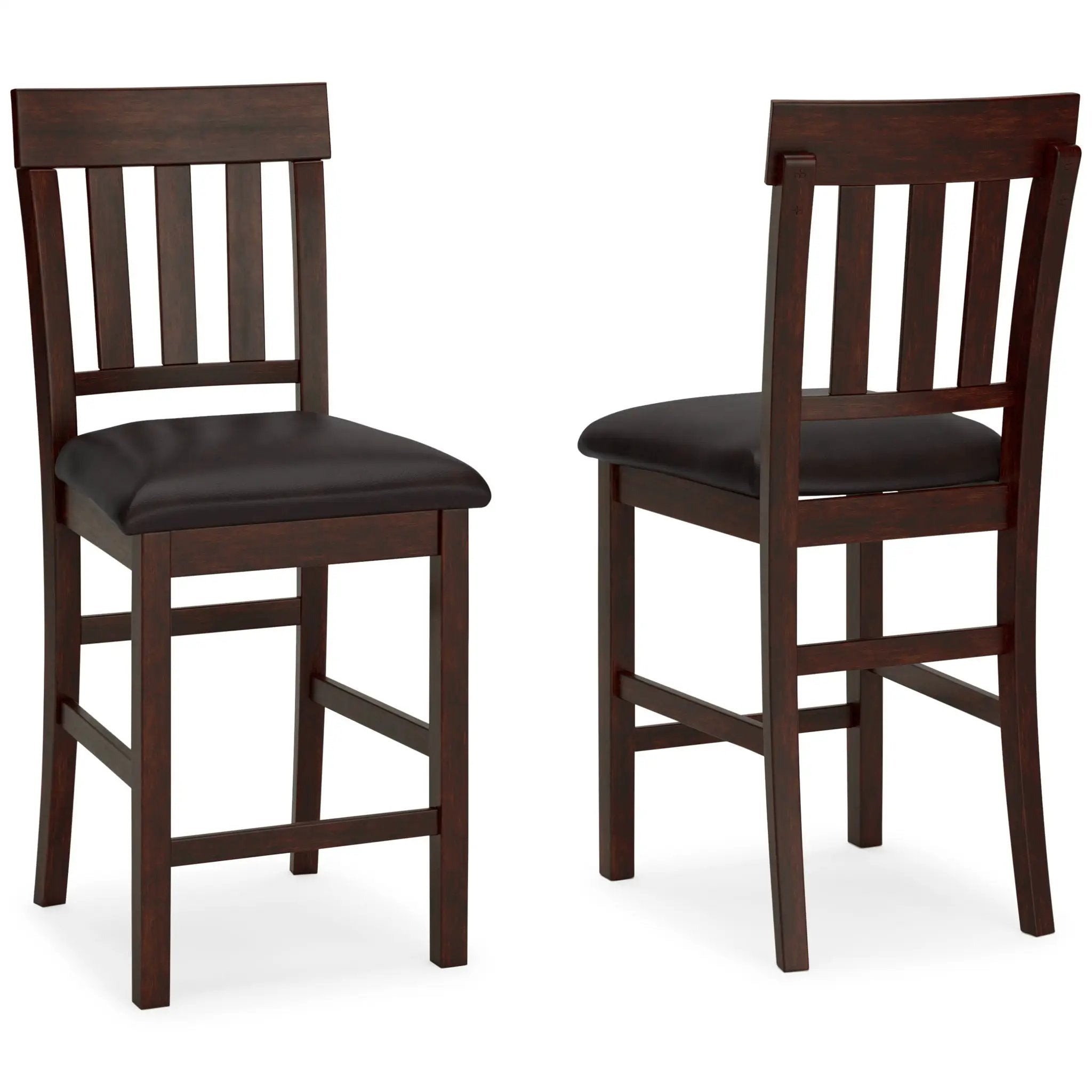Haddigan - Upholstered Barstool (Set of 2) - Dark Brown by Unique Piece Furniture