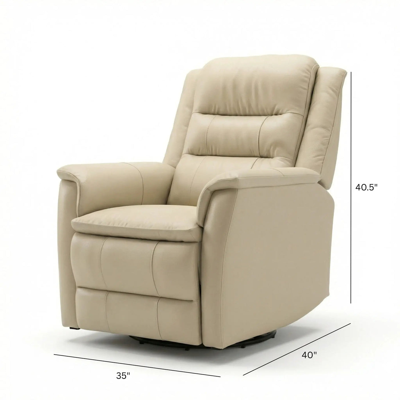 Swivel Recliner With Manual Adjustable Footrest by HouseOfZazla