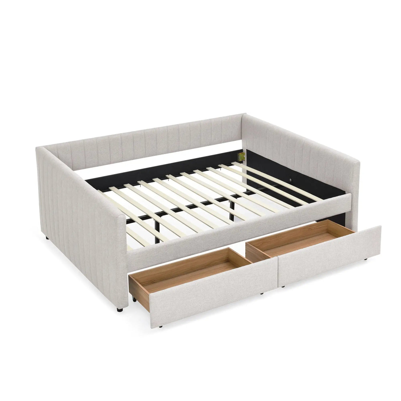 Upholstered Queen Daybed With 2 Drawers by HouseOfZazla
