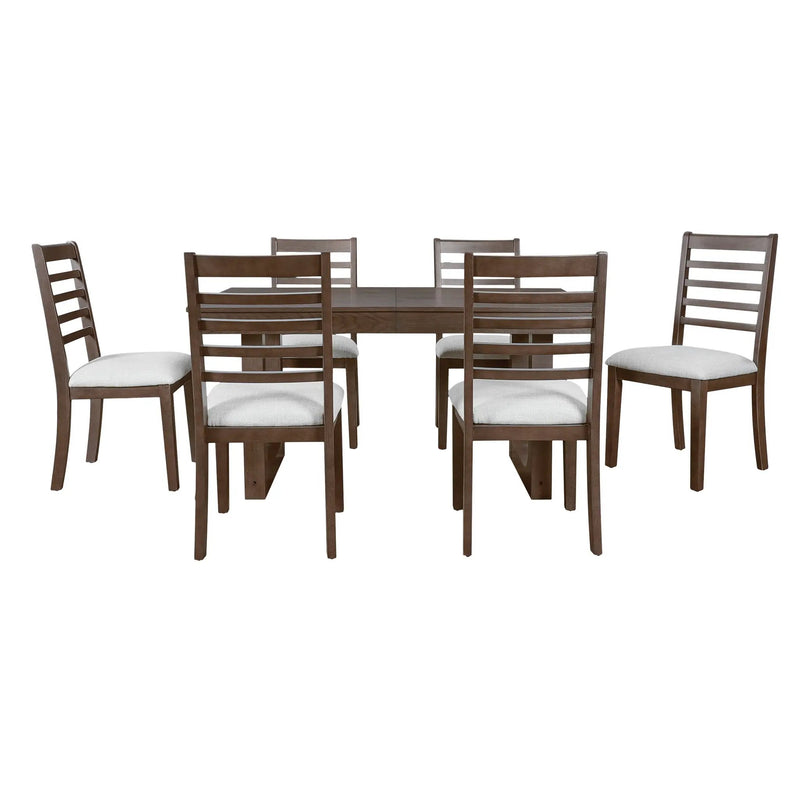 7-Piece Extendable Dining Table Set by HouseOfZazla