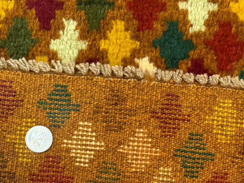Balouch Rug 3x4, Burnt-Orange, Multicolor, Afghan Rug by Jewel Rugs