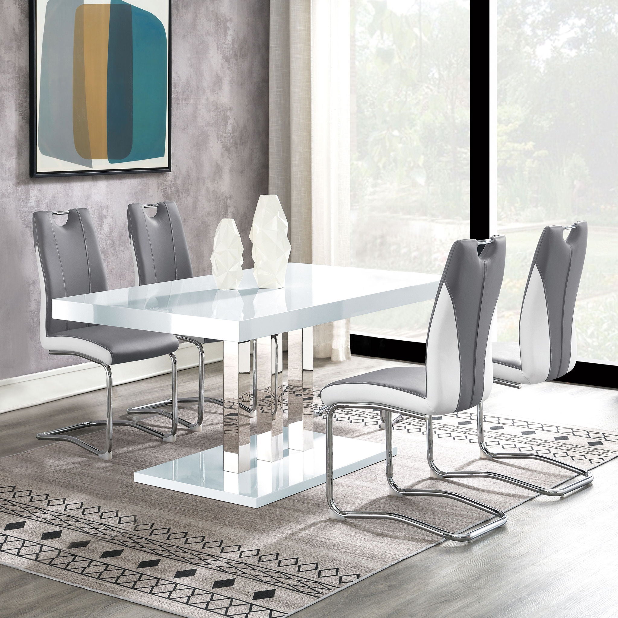 Jernigan - Upholstered Dining Side Chair (Set of 4) - Gray by HouseOfZazla