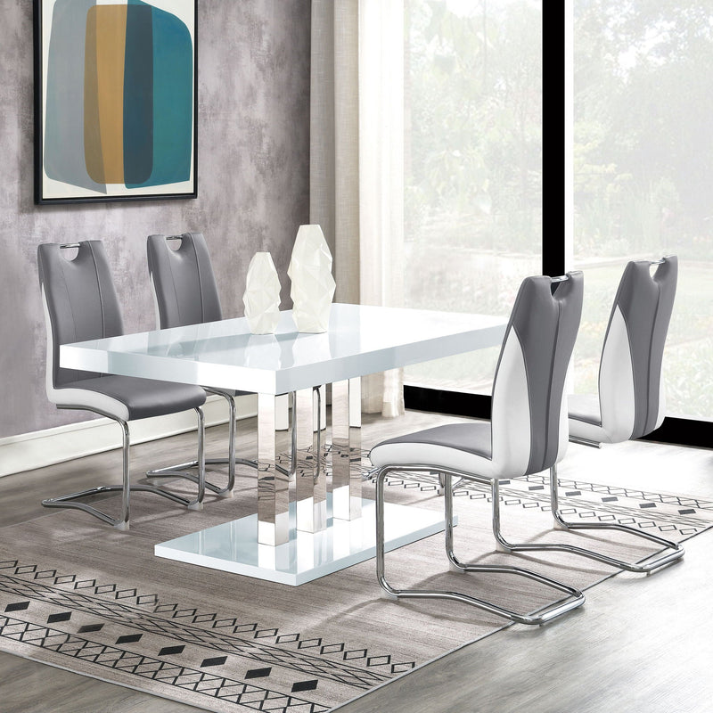 Jernigan - Upholstered Dining Side Chair (Set of 4) - Gray by HouseOfZazla