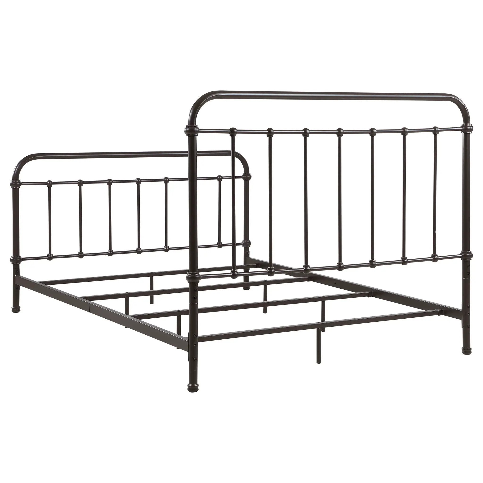 Livingston Metal Queen Open Frame Bed Dark Bronze by Unique Piece Furniture