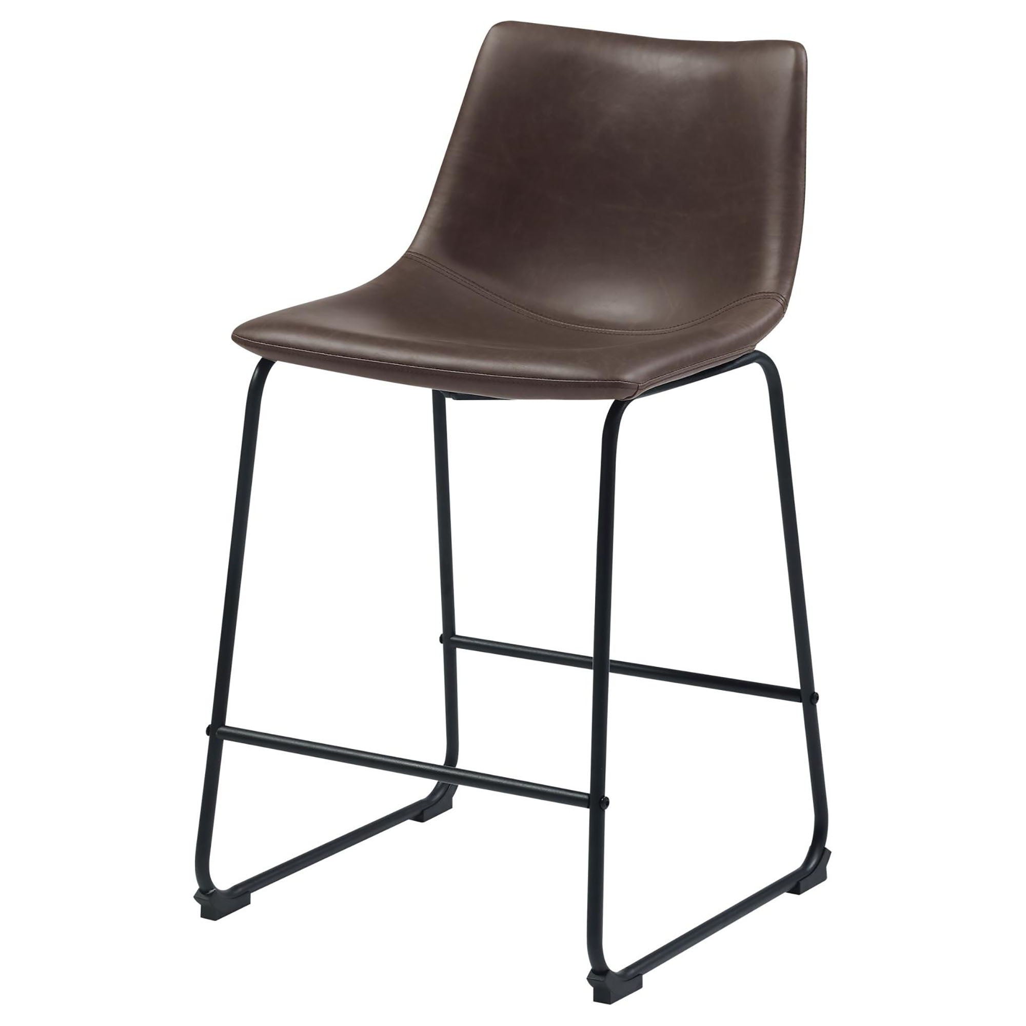 Armless Counter Height Stools (Set of 2) - Brown by HouseOfZazla