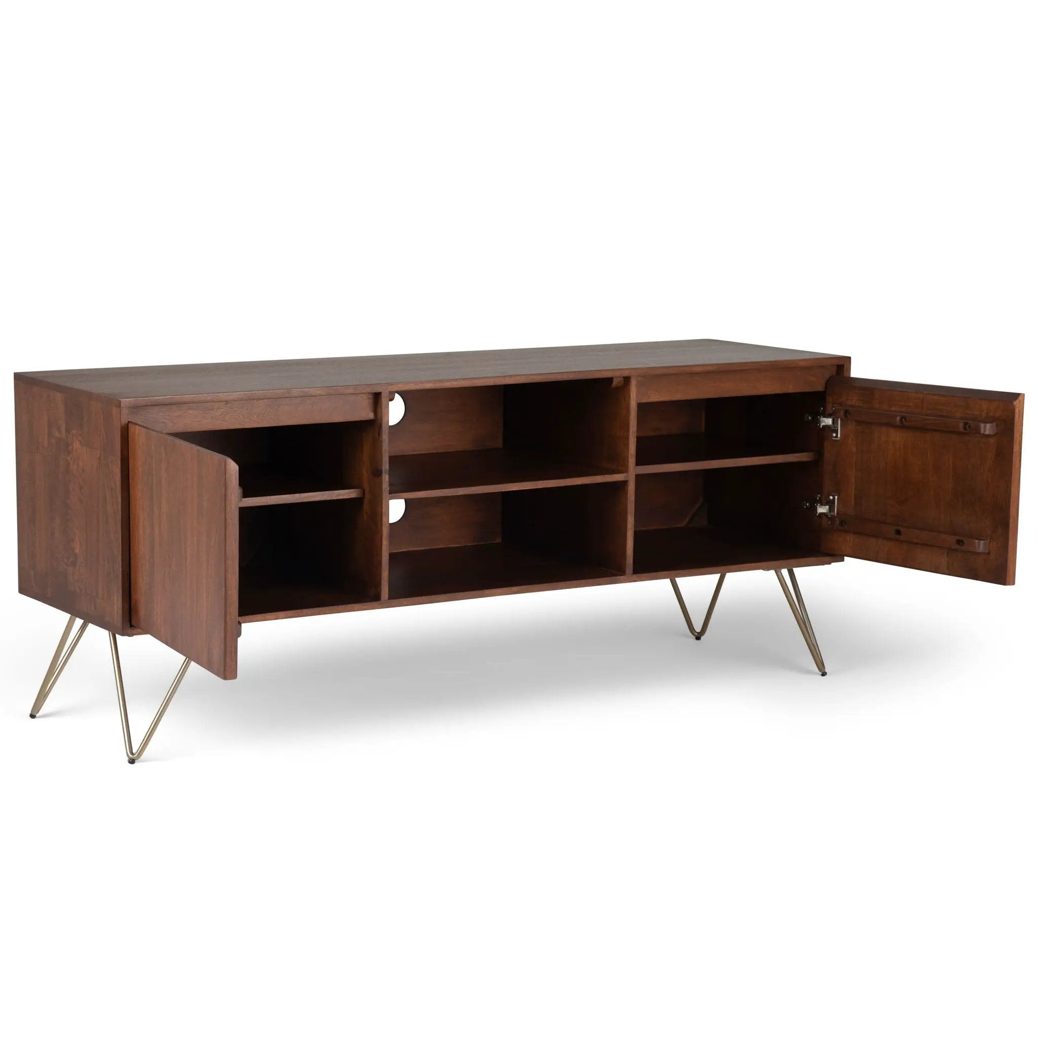 Hunter - TV Media Stand - Umber Brown Stain by HouseOfZazla