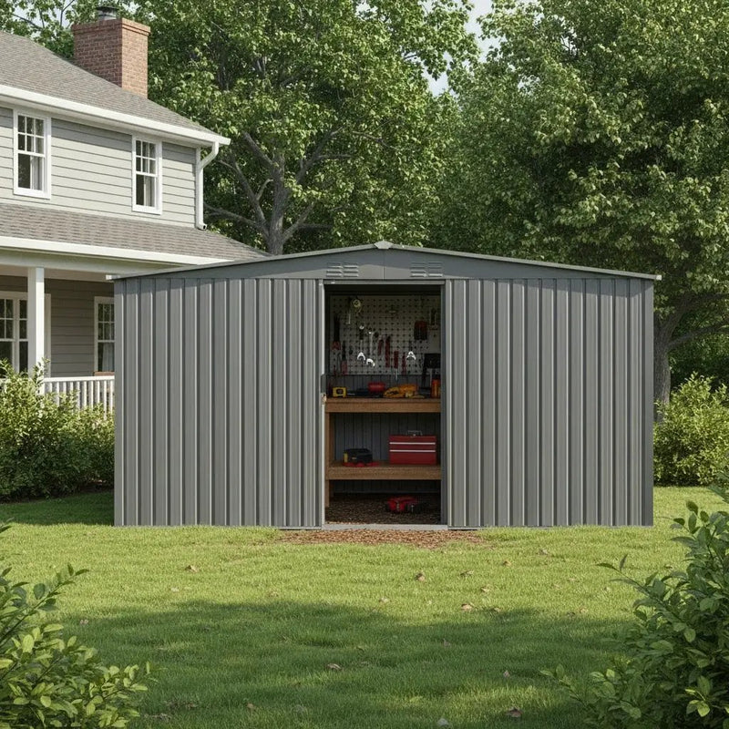 13×11ft New Outdoor Storage Shed by HouseOfZazla