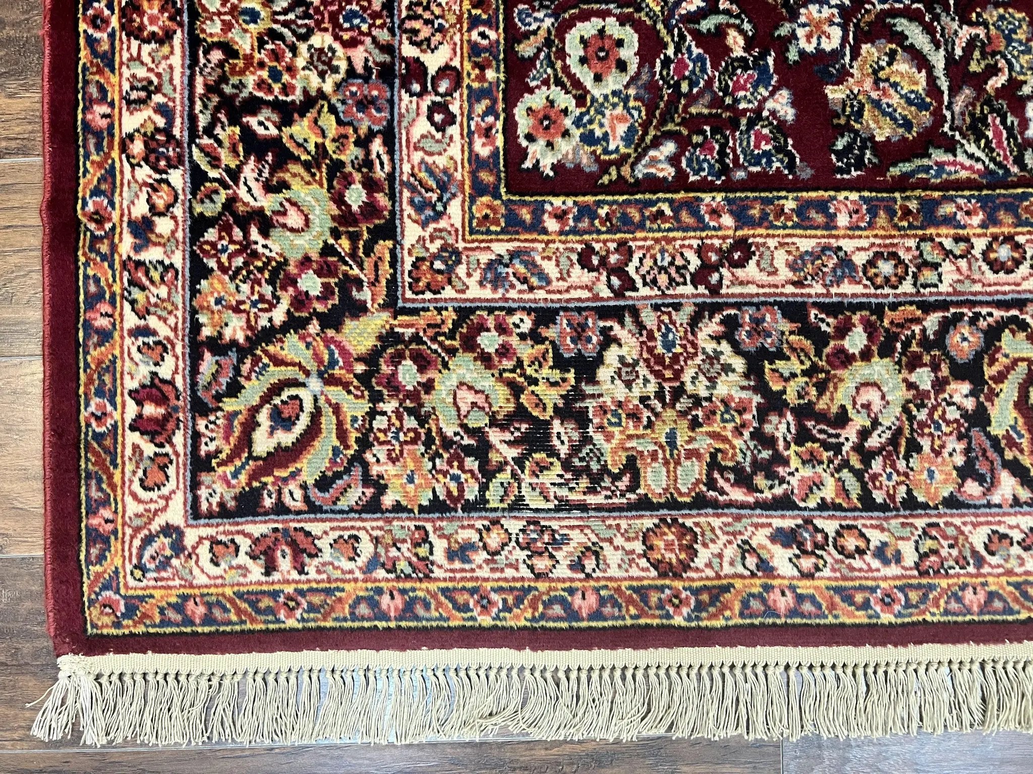 Karastan Rug 9x12 Red Sarouk #785, Wool Karastan Carpet, Discontinued Vintage, Original 700 Series, Karastan Area Rug by Jewel Rugs