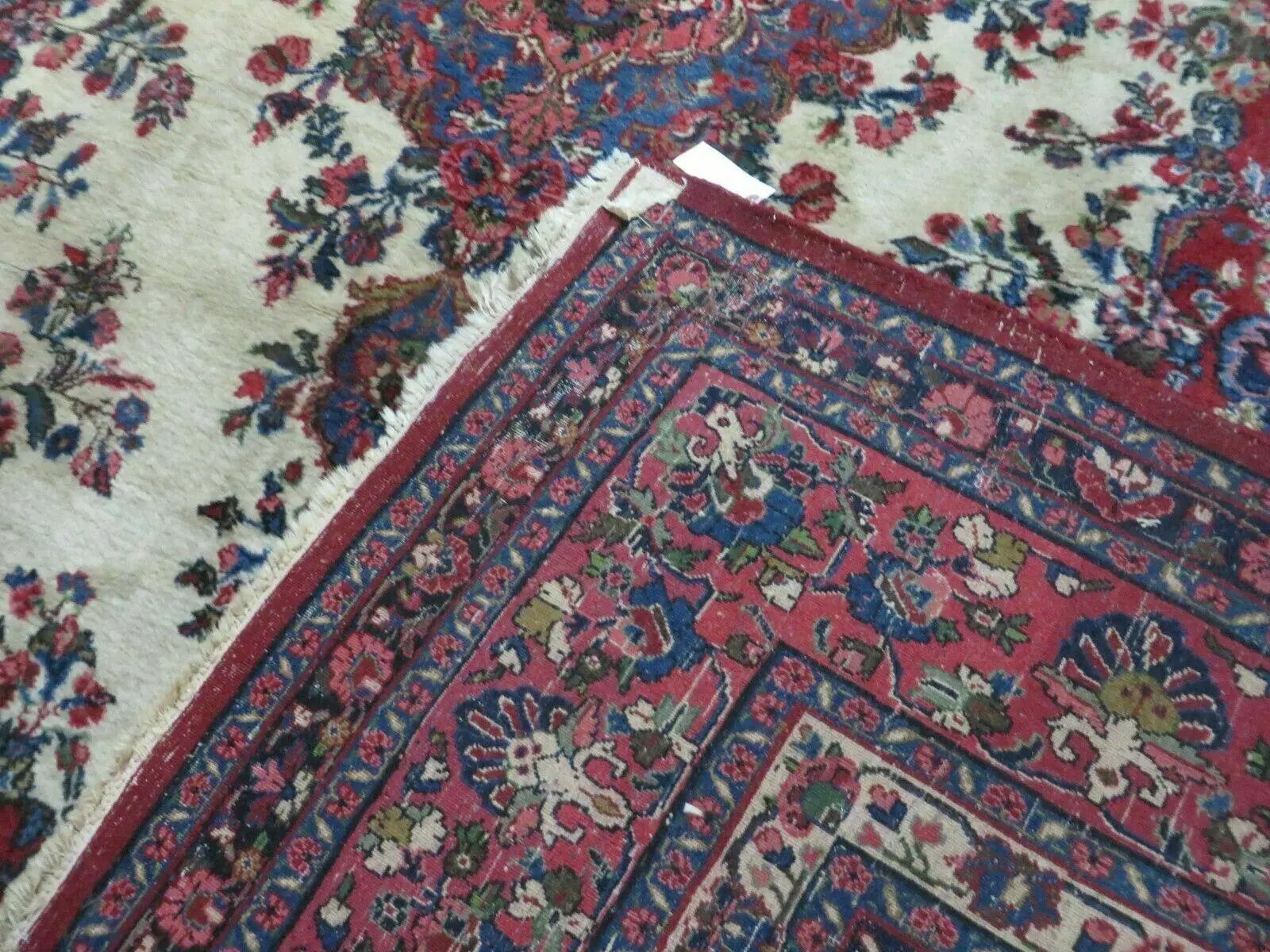 Persian Sarouk Rug 9x12 - Semi Open Field Medallion Carpet by Jewel Rugs