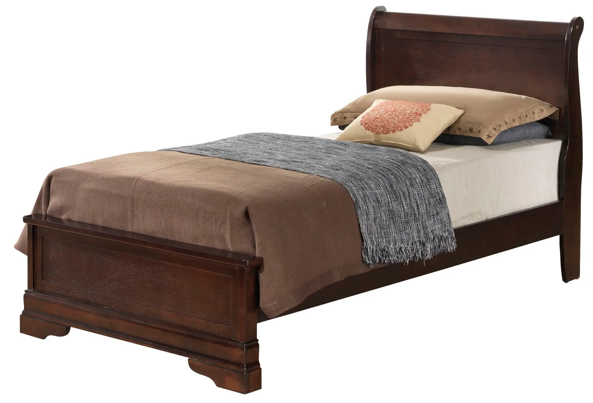 Louis Phillipe - Twin Bed - Cappuccino by Unique Piece Furniture