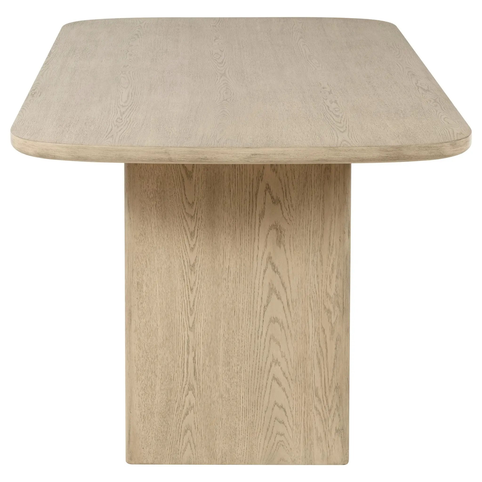 Kailani Cane Counter Height Storage Dining Table Beige Oak by Unique Piece Furniture