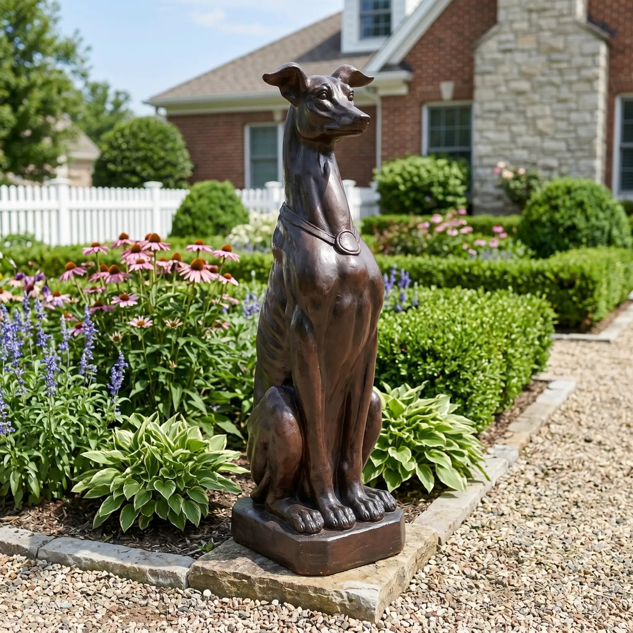Greyhound Dog Statue by HouseOfZazla