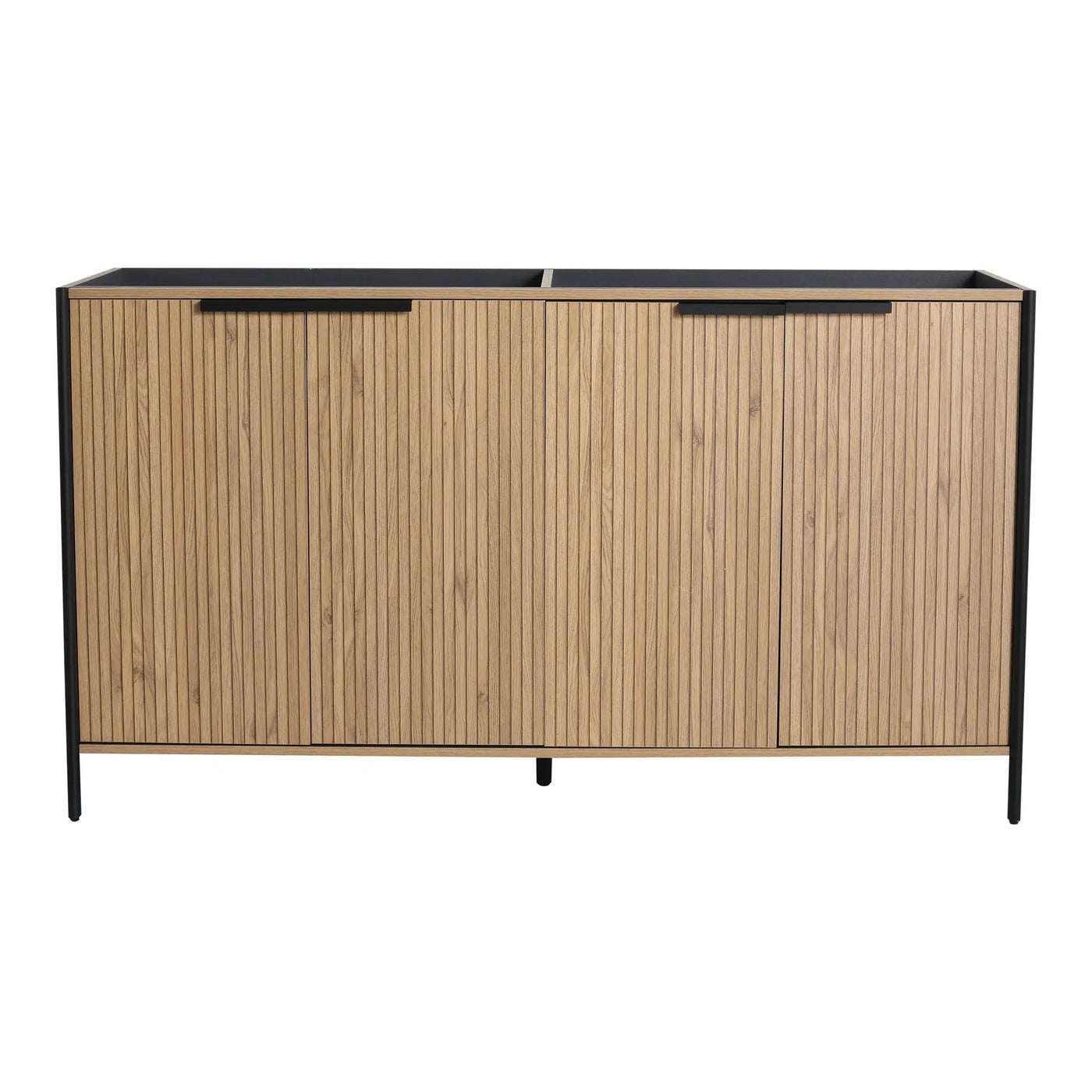 Contemporary Freestanding Bathroom Vanity With Adjustable Shelves by HouseOfZazla