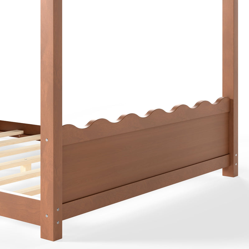 Full House Floor Bed with Support Slats - Deep Natural, photo 9 of 10