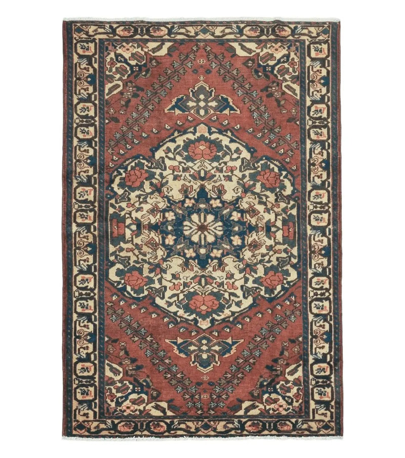 4' X 7' Antique 1920 Handmade Turkish Medallion Wool Rug Veg Dye Nice by Jewel Rugs