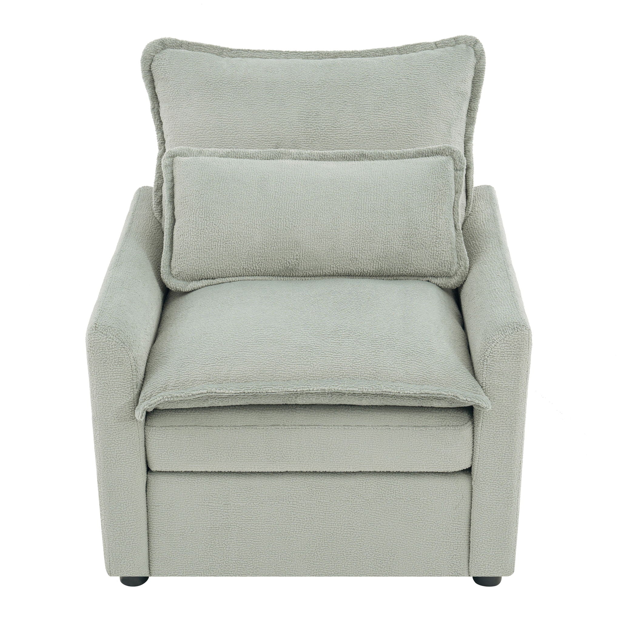 Modern Single Seat Accent Chair With Side Storage Pockets by HouseOfZazla