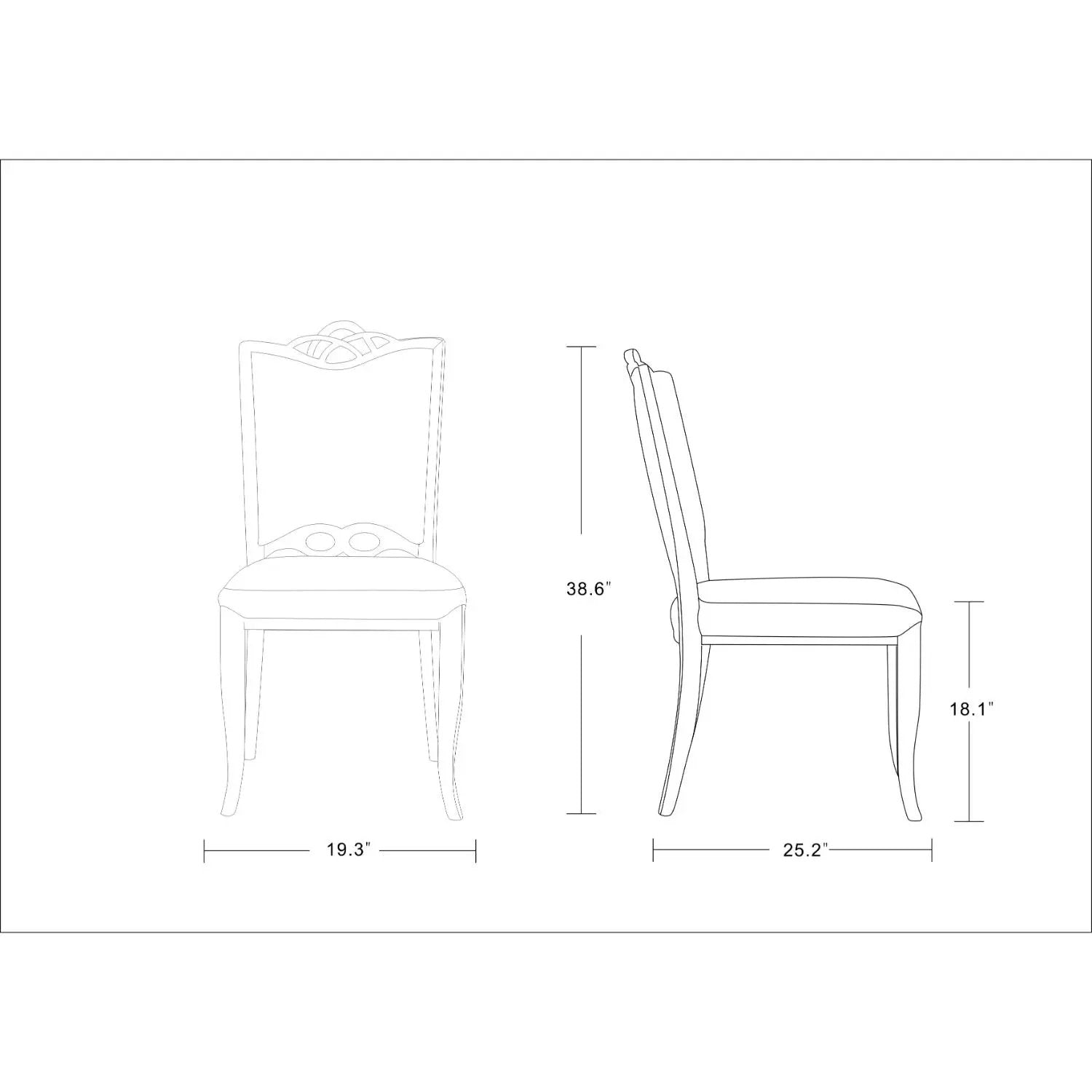 Regent - Dining Chair (Set of 2) - Cream by HouseOfZazla