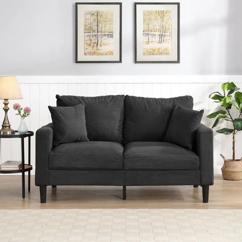 Modern Upholstered Loveseat Sofa, High Resilience by Unique Piece Furniture