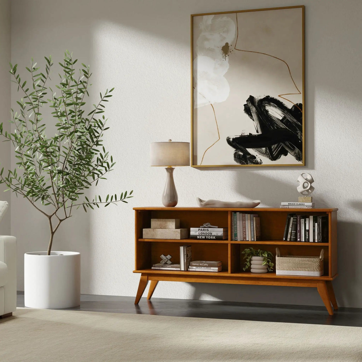 Draper - Handcrafted Low Bookcase by HouseOfZazla