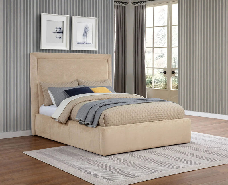 Lawson 54-inch Upholstered Full Platform Bed Light Saddle by Unique Piece Furniture