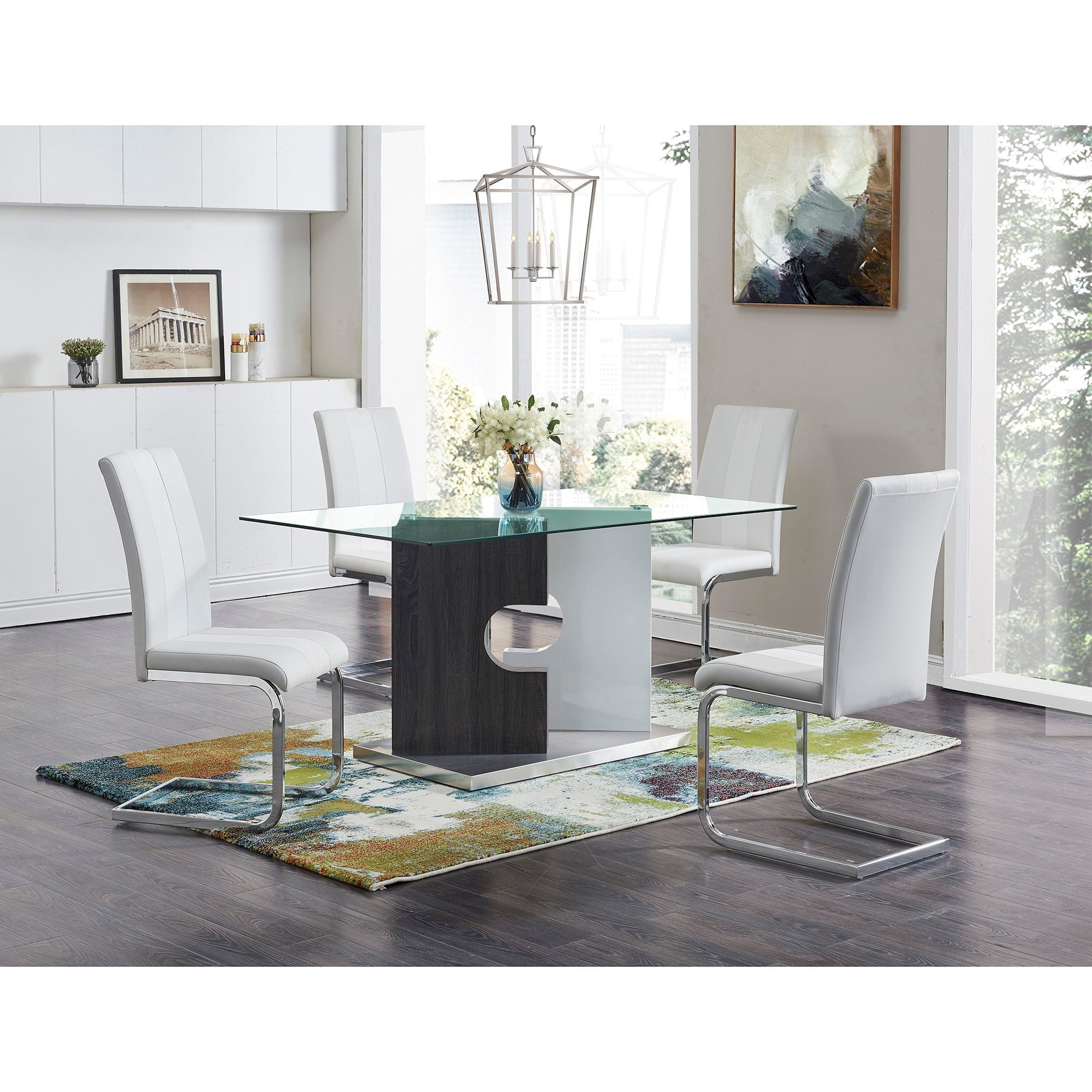 Iris - Dining Table - Gray by HouseOfZazla