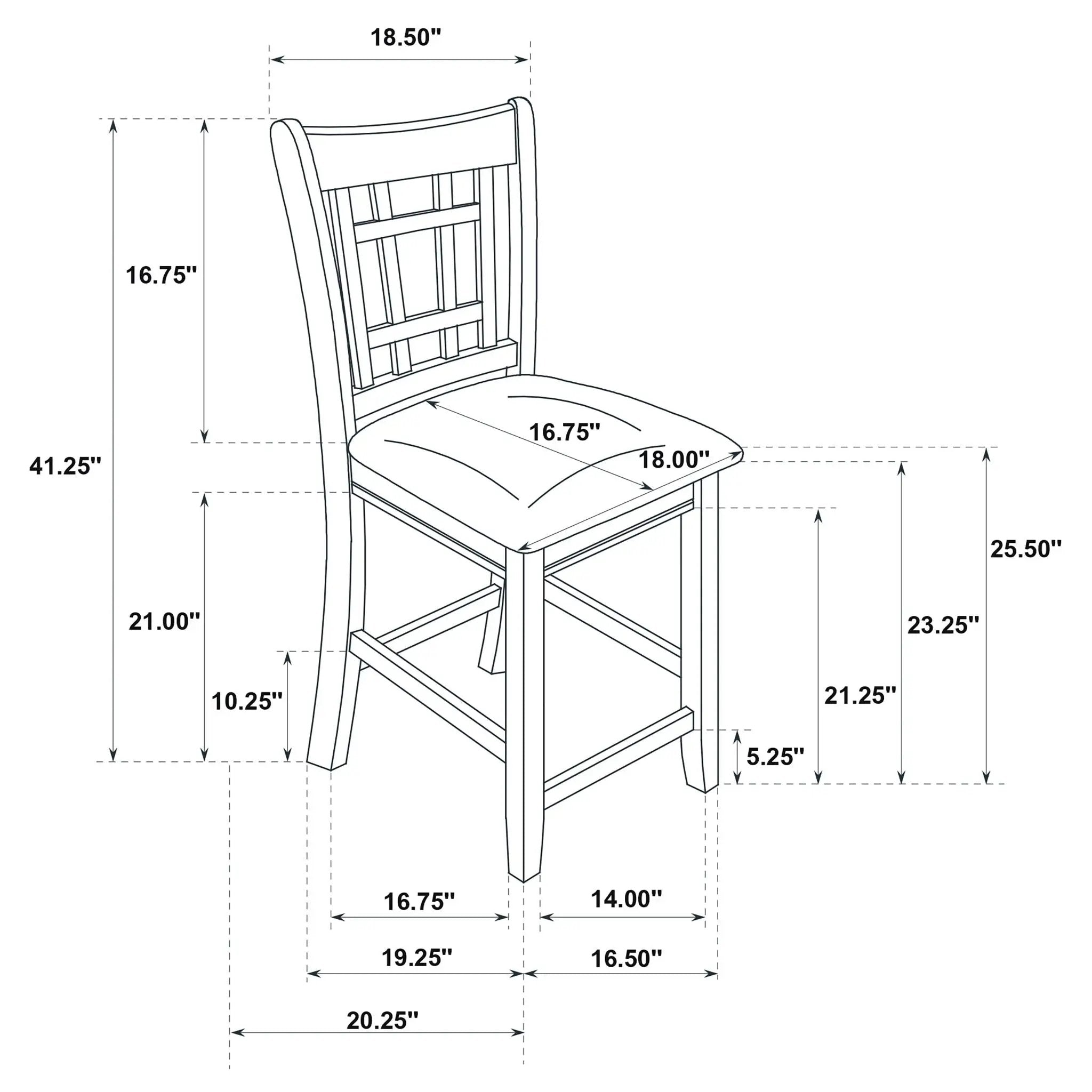 Lattice Back Counter Height Stools (Set of 2) by HouseOfZazla