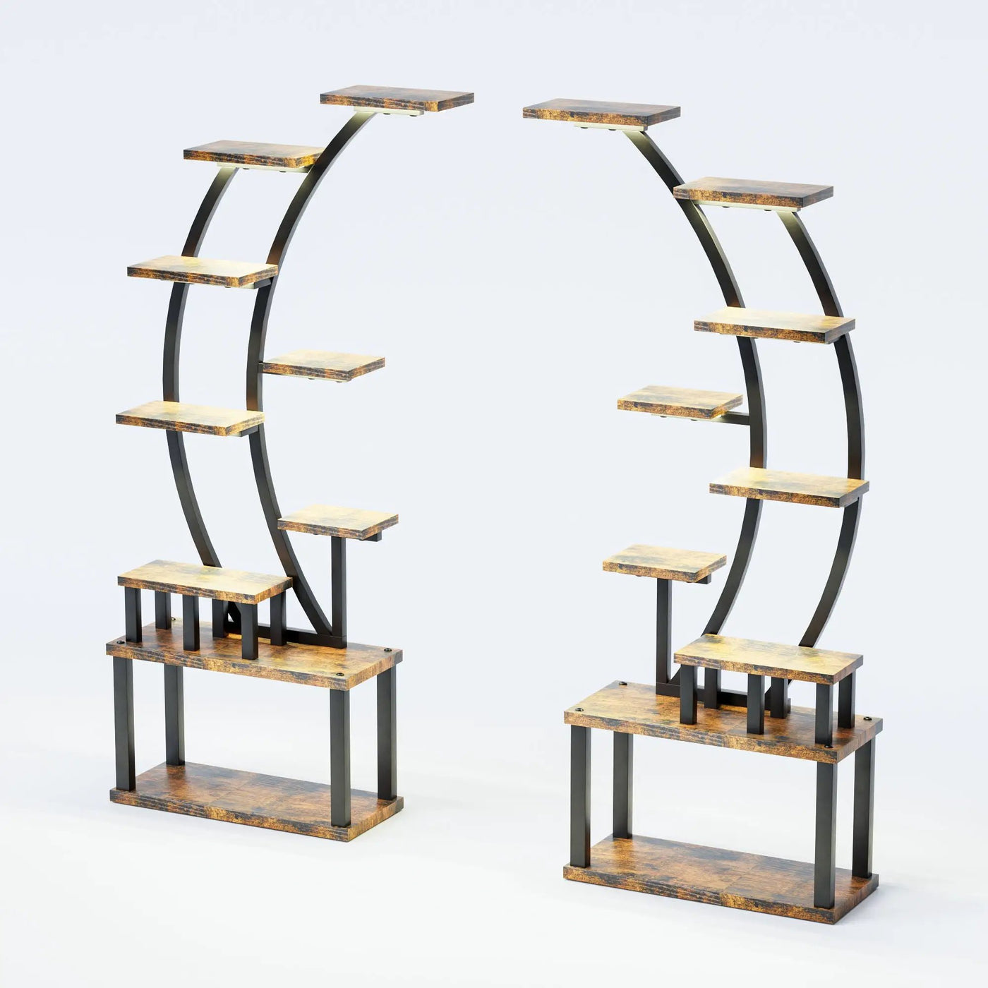 9 Tiered Indoor Plant Stand With 5 Adjustable Grow Lights by HouseOfZazla